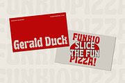 Funkio - Funky Display Sans Font, a Sans Serif Font by Sekyra Lab (Thumbnail 5 of 10)