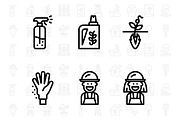 20 Gardening line icon Symbol, an Icon by khalwa.studio (Thumbnail 3 of 3)