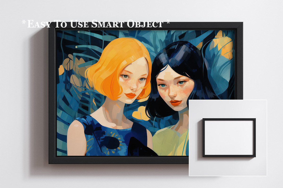 Framed floated canvas mockup, a Household Mockup by Artjafara (Photo 3 of 5)