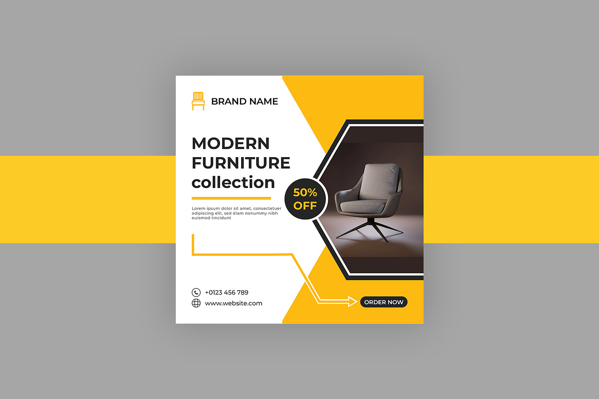Modern Furniture Social Media Design, a Social Media Template by Lakhan1998 (Photo 3 of 3)