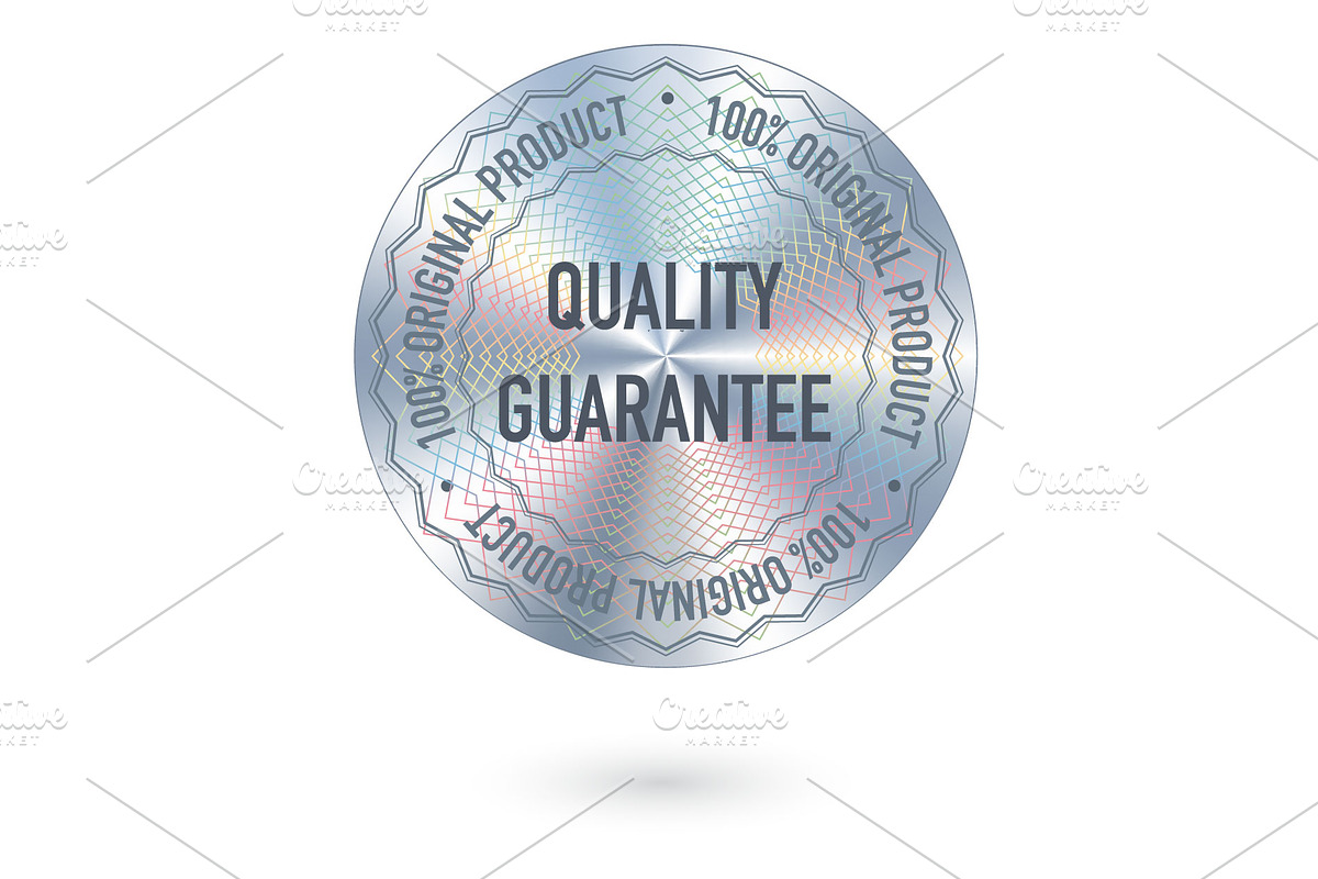 Holographic lable circle, a Texture Graphic by LongQuattroArt