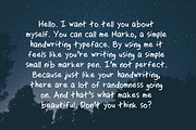 Marko Handwriting Typeface, a Script Font by Projectile (Thumbnail 2 of 6)