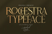 Rochestra Serif Typeface, a Serif Font by Letterhend Studio (Thumbnail 1 of 9)