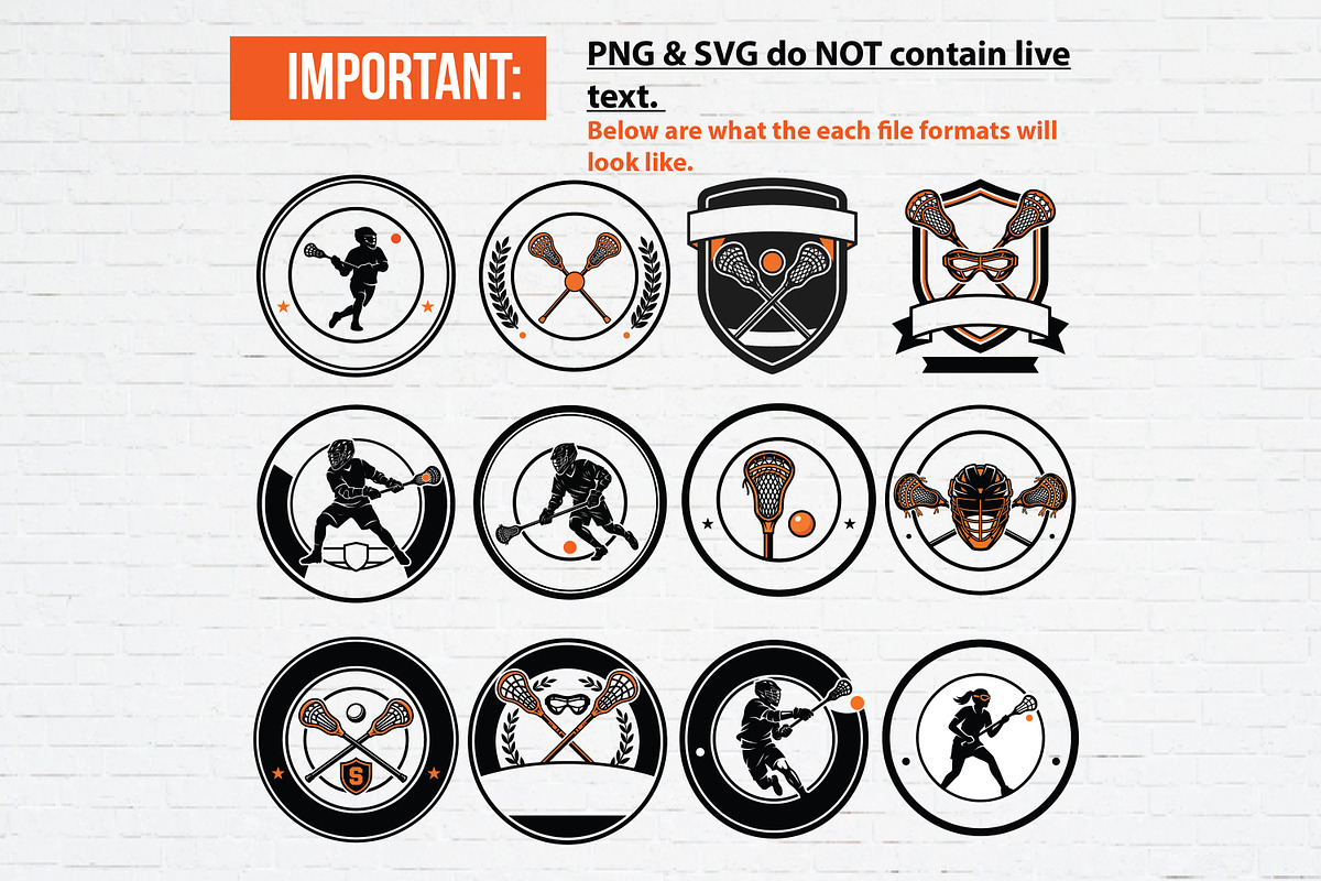 12 Lacrosse Team Crest Logo Bundle, a Branding & Logo Template by Guavanaboy (Photo 3 of 3)