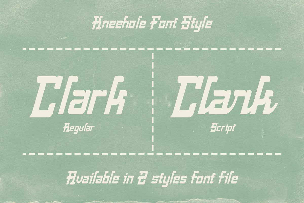 Kneehole - Old Script, a Script Font by Dharmas Studio (Photo 5 of 10)