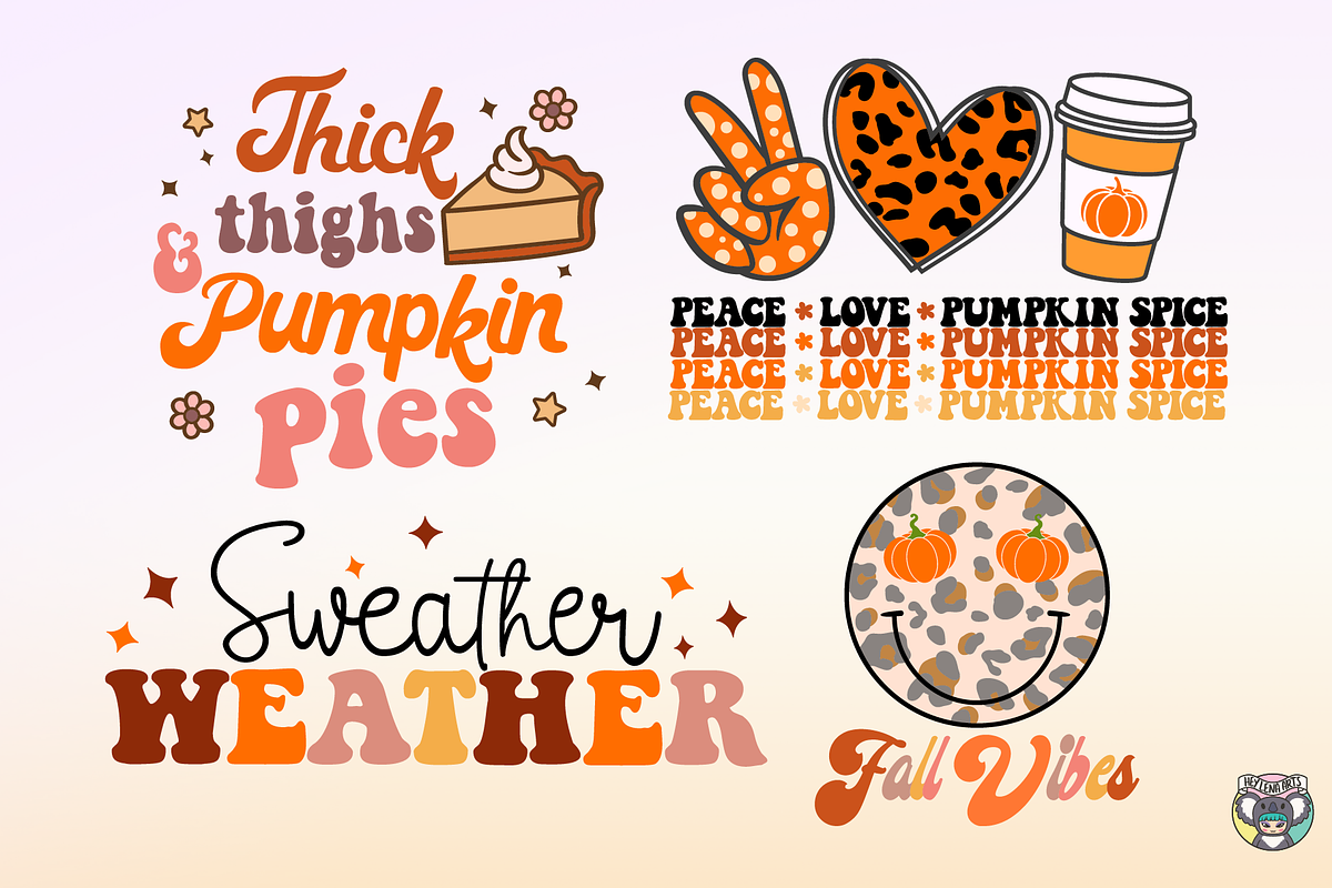Fall svg bundle, Retro Fall svg, an Object Graphic by HeyLenaArts (Photo 5 of 5)