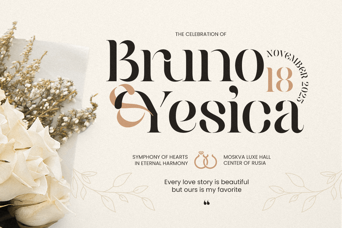 Mediora – Luxury Stencil Logo Font, a Serif Font by Sensatype (Photo 3 of 13)