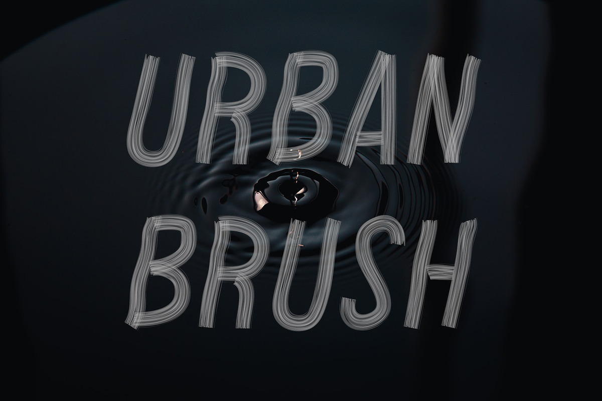 Urban Brush SVG Font, a Font by vladocar (Photo 1 of 8)
