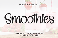 Smoothies | Script Font
