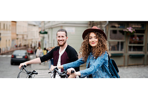 Travellers couple on electric, a Person Photo by HalfPoint
