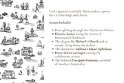 Charleston, SC Toile de Jouy Pattern, a Pattern Graphic by Hughes Studio (Thumbnail 4 of 8)