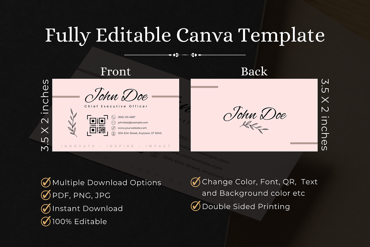 Life Coach Business Card Template, a Business Card Template by AwaisTheTechie (Photo 2 of 3)