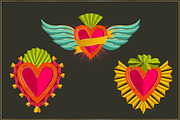 Valentines Milagro Hearts PNG Files, a Texture Illustration by Lee Iley (Thumbnail 5 of 6)
