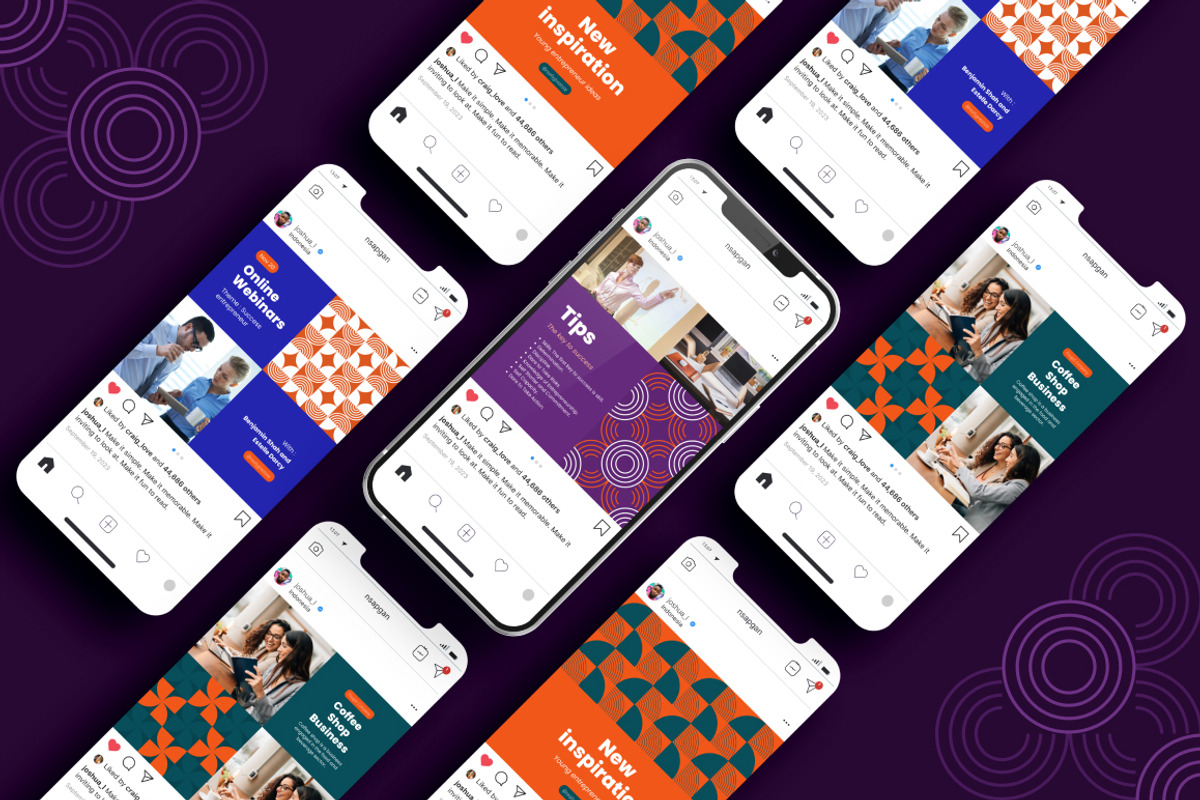 Pattern Geometric Canva Template, a Social Media Template by Brandearth RRGraph (Photo 7 of 8)
