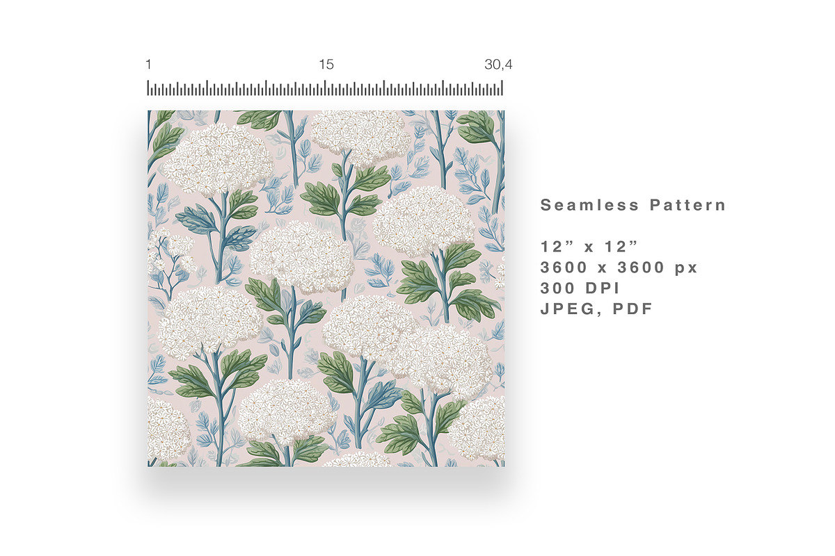 6 Seamless Pattern: Elder Flowers, a Pattern Graphic by StudioCitra (Photo 6 of 10)
