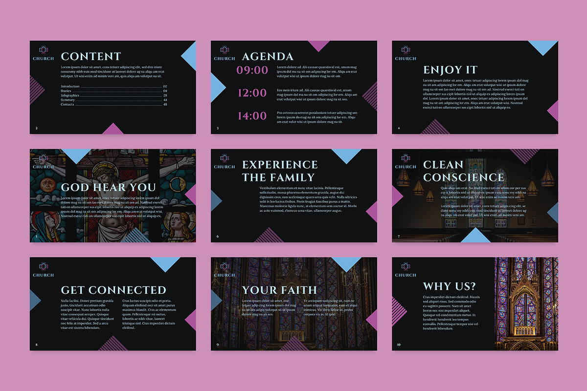 Presentation Church, a Presentation Template by TemplatesNow!