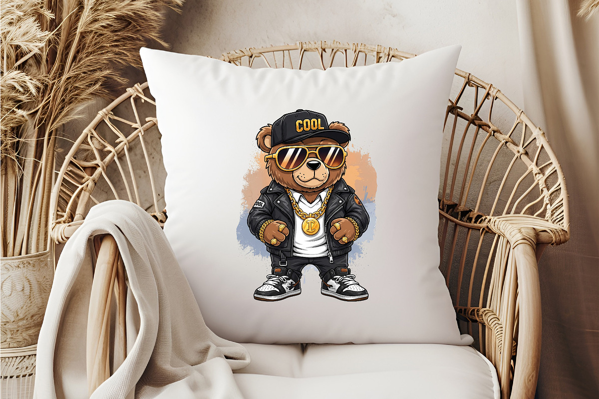 Hip Hop Bear Png, Funny, an Illustration by DreamCafeArt (Photo 4 of 7)