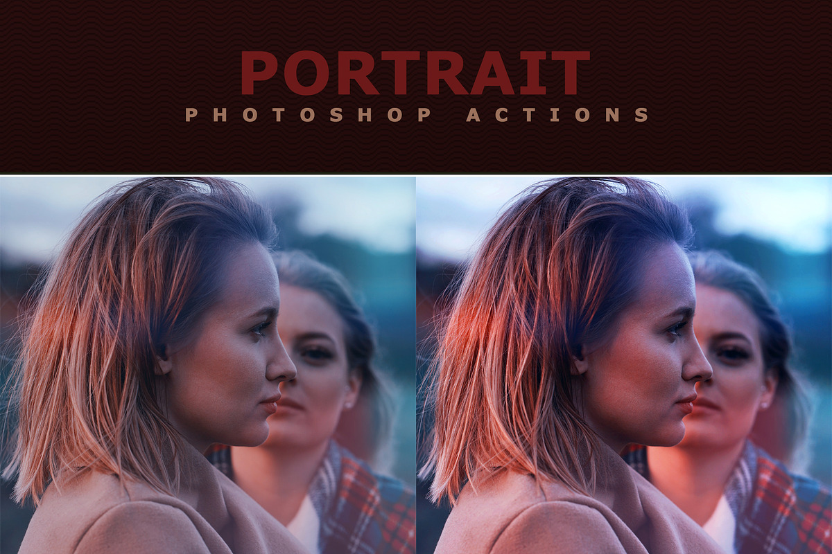 Portrait Photoshop Actions preview 4