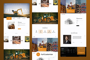 Construction Agency Landing Page