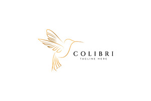 Hummingbird Colibri Logo, a Branding & Logo Template by Signatoro