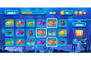 Sea fish game. Underwater puzzle, an Animal Illustration by Stock-Smart-Start (Thumbnail 1 of 3)