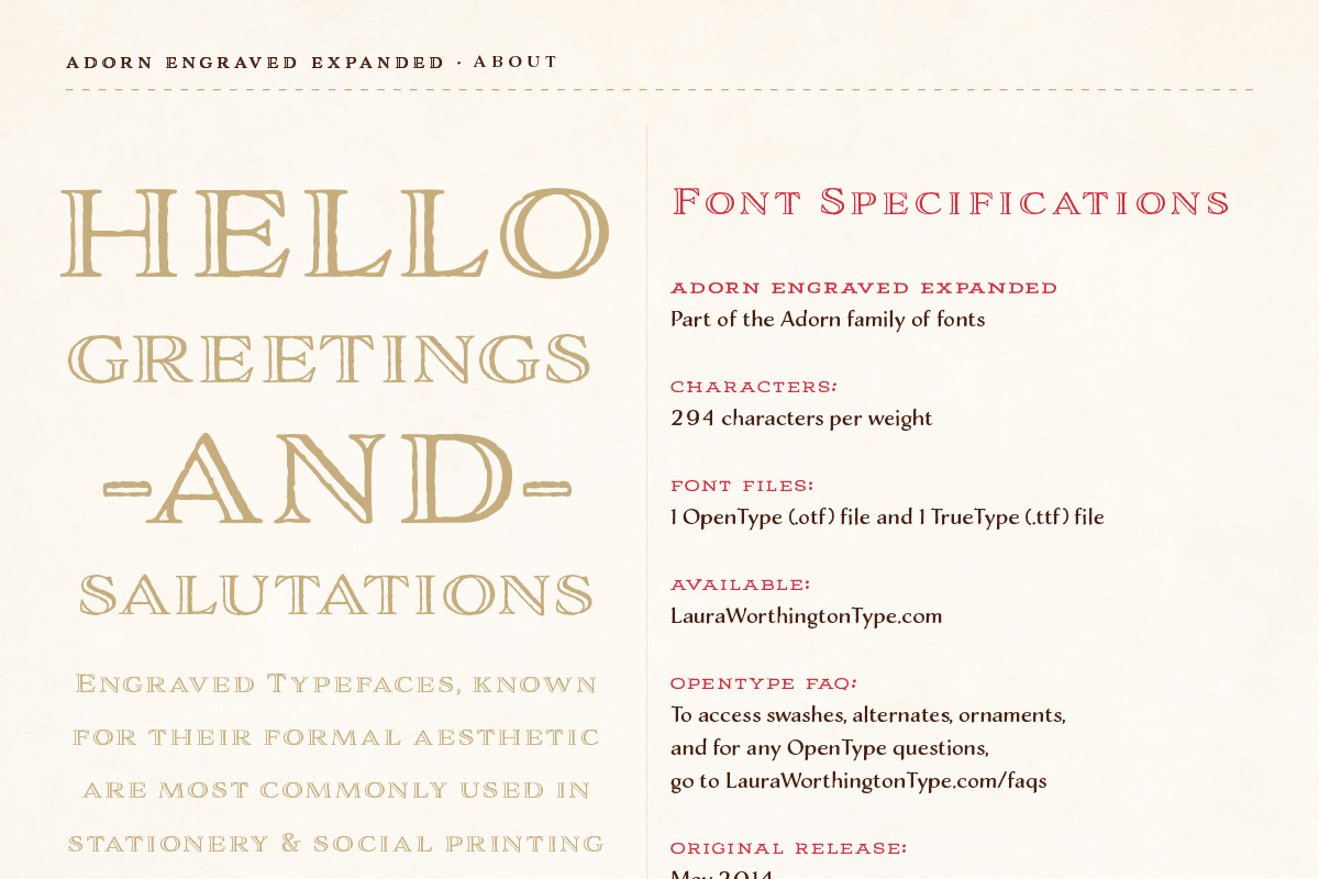 Adorn Collection, a Sans Serif Font by Laura Worthington (Photo 33 of 62)