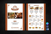 Restaurant Menu Template, a Flyer Template by retrographix (Thumbnail 1 of 2)
