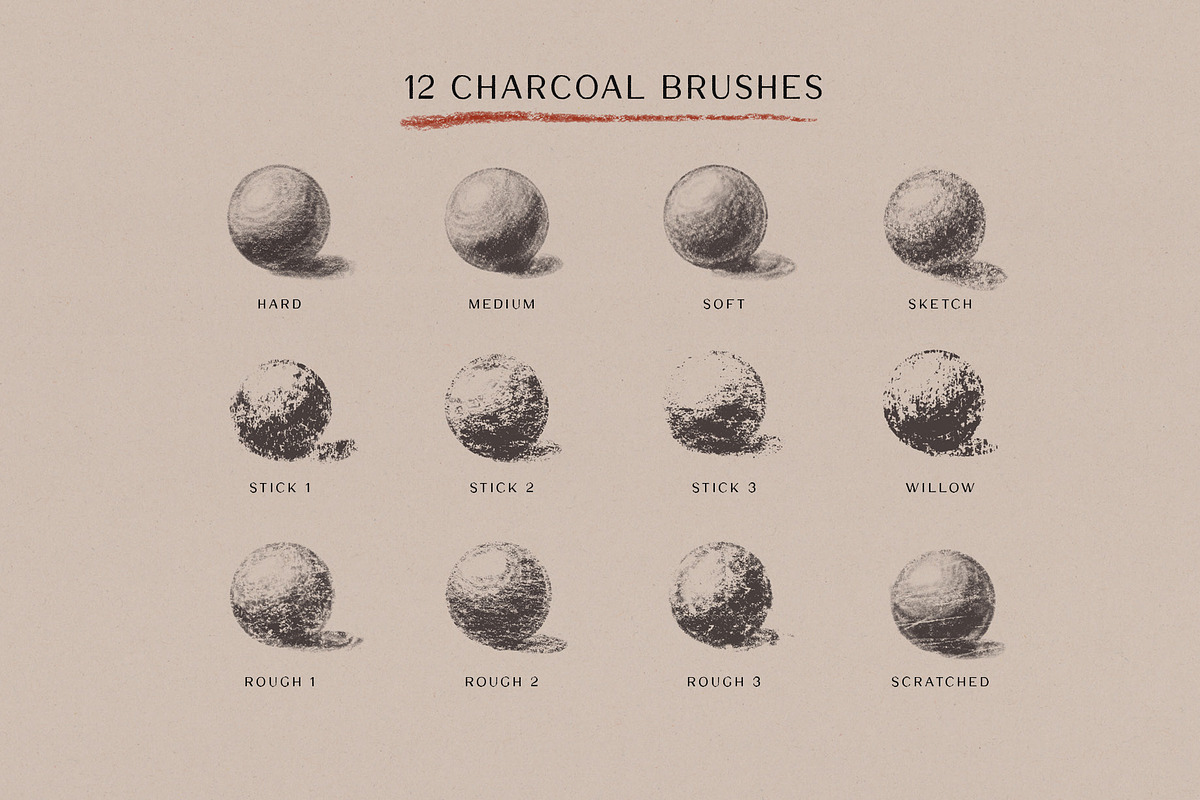 Charcoal Procreate Brushes & Paper, a Brushes & More by Pencil Twist (Photo 2 of 6)