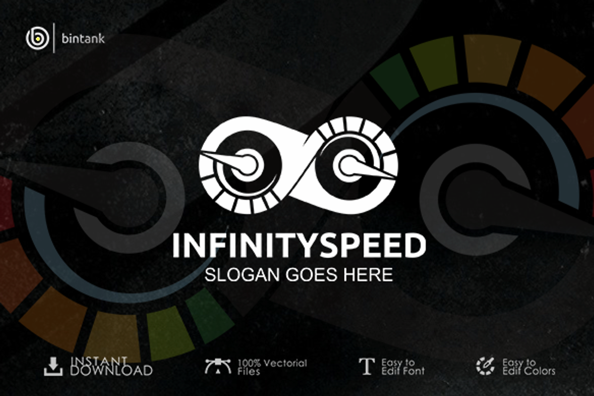 InfinitySpeed V2 Logo, a Branding & Logo Template by Bintank Studio