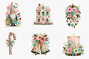 Vintage whimsical Christmas, an Illustration by CreationArt (Thumbnail 4 of 5)