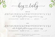 Hey Lady Script, a Script Font by Barland Design (Thumbnail 5 of 7)