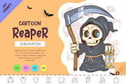 Cute Cartoon Reaper. Crafting, an Animal Illustration by KENO Mascots (Thumbnail 1 of 3)