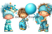 Whimsical Birthday Kids Clipart, an Illustration by Craft Nest (Thumbnail 3 of 6)