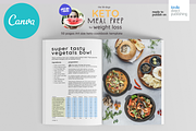 Keto Recipes Cookbook CanvaTemplate, a Magazine Template by DeLaGranSiete (Thumbnail 5 of 9)
