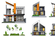 Handmade Modern Minimalist House, an Object Illustration by Rafasya WorkArt (Thumbnail 1 of 3)