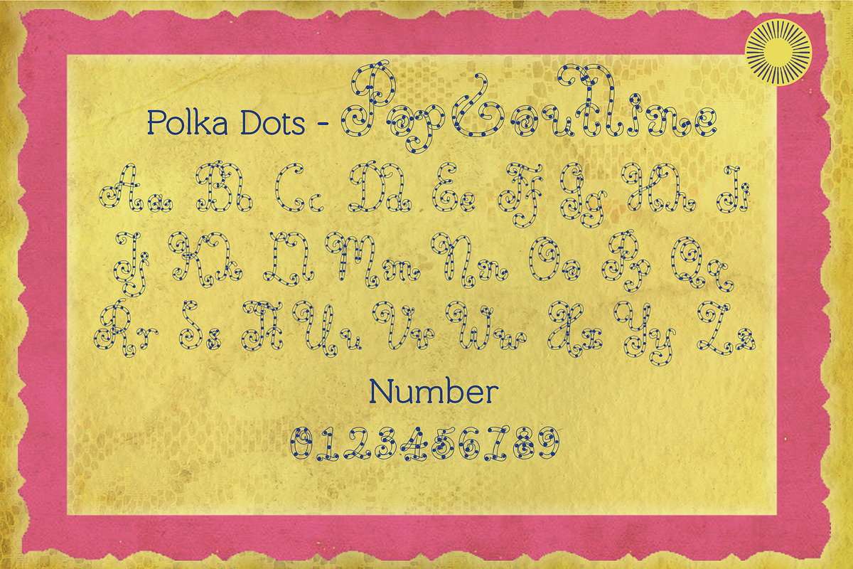 Polka Dots - Whimsical Font Bundle, a Sans Serif Font by Setara Langit CreativeStd (Photo 12 of 13)