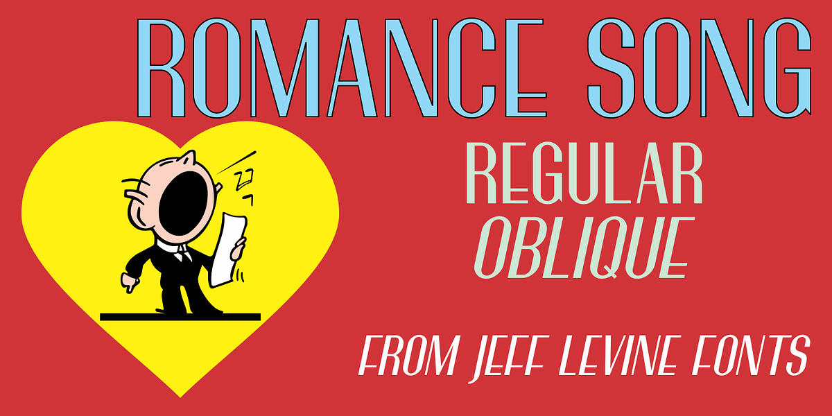 Romance Song JNL, a Sans Serif Font by Jeff Levine Fonts (Photo 1 of 5)