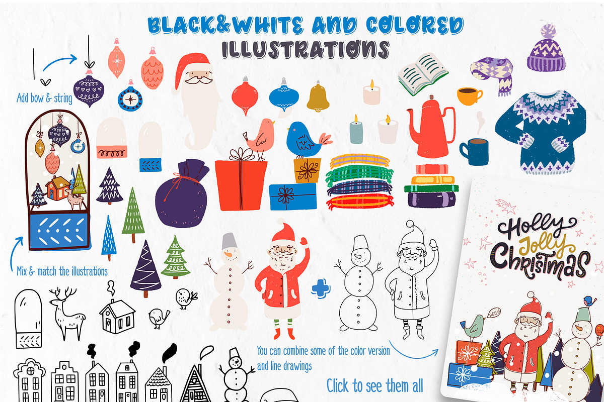 Holly Jolly Christmas collection, a Seasonal Illustration by Sketchetarian (Photo 8 of 8)
