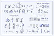 Big icons set o theme of plumbing., an Outline Icon by WINS Doodle shop (Thumbnail 1 of 4)