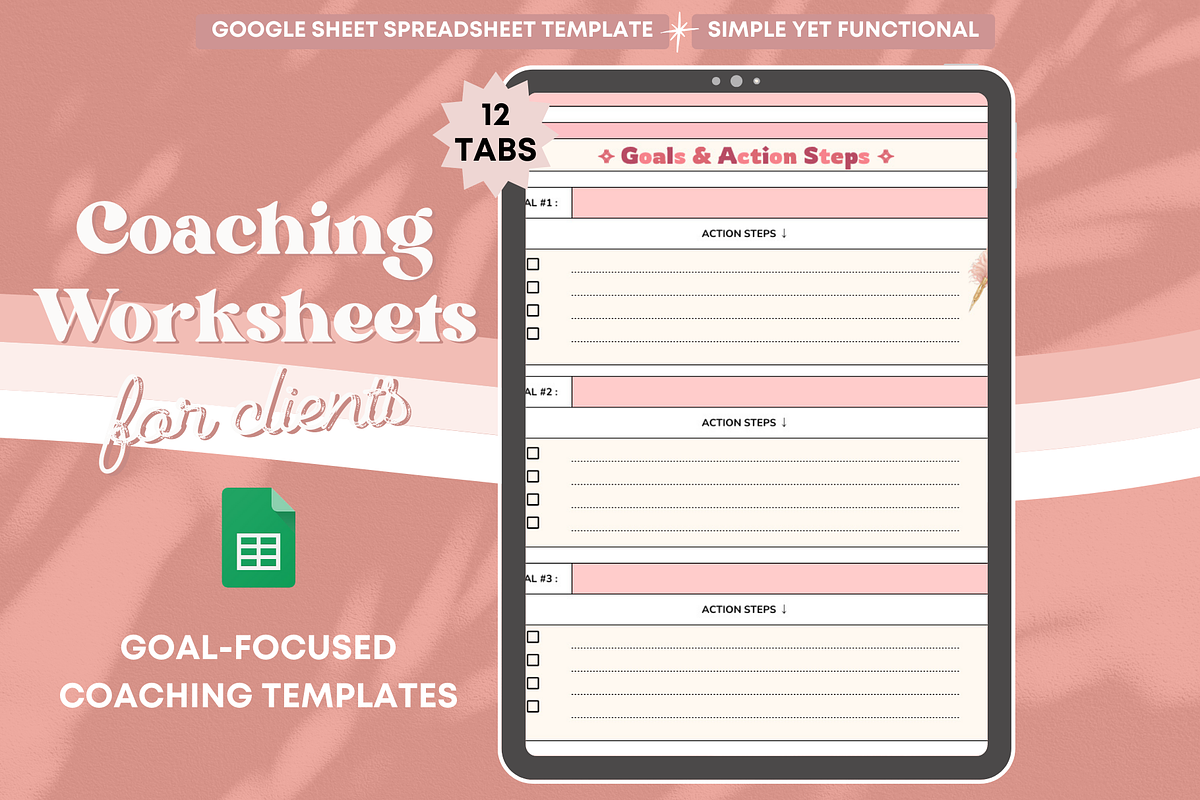 Coaching Worksheets for Clients, a Templates & Theme by bellaROSEworkshop (Photo 3 of 6)