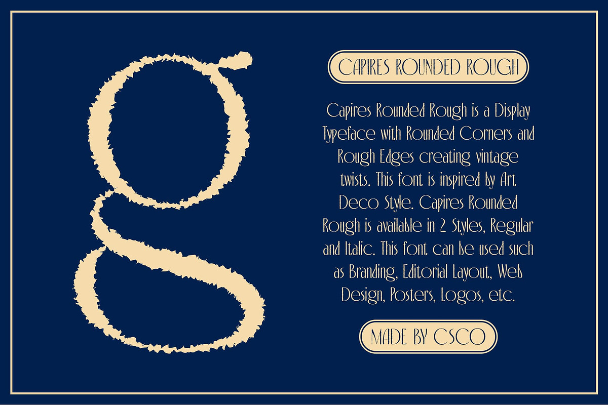 Capires Rounded Rough, a Sans Serif Font by Craft Supply Co. (Photo 2 of 8)