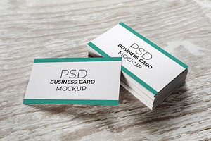 Business Card Mockup Set PSD