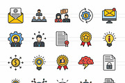 Project Planning Filled Line Icons, an Icon by IconBunny (Thumbnail 2 of 2)