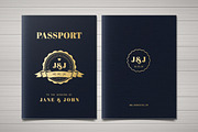Passport Wedding Invitation, an Invitation Template by Vynetta (Thumbnail 4 of 6)