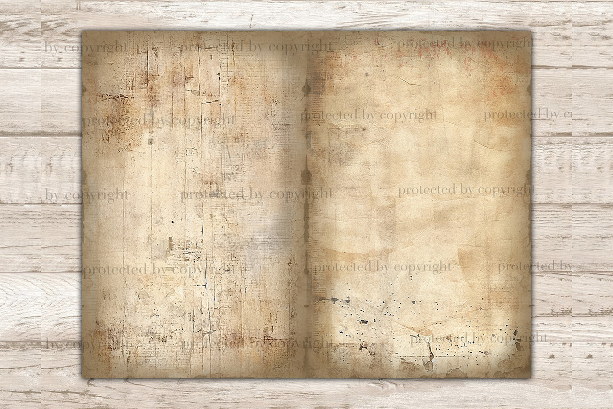 Vintage Newspaper Junk Journal, a Decorative Illustration by GlamArtZhanna (Photo 9 of 9)