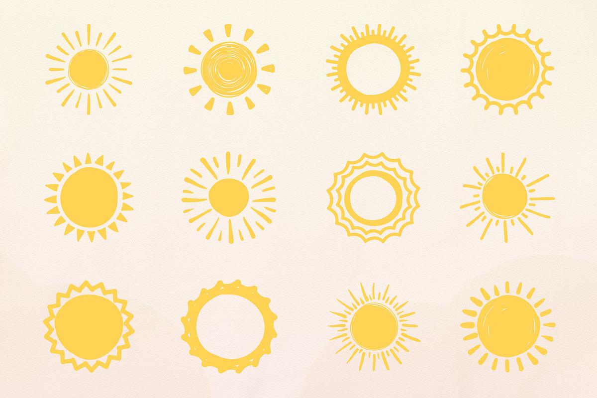 Hand Drawn Suns, an Object Graphic by PixMarket (Photo 2 of 3)