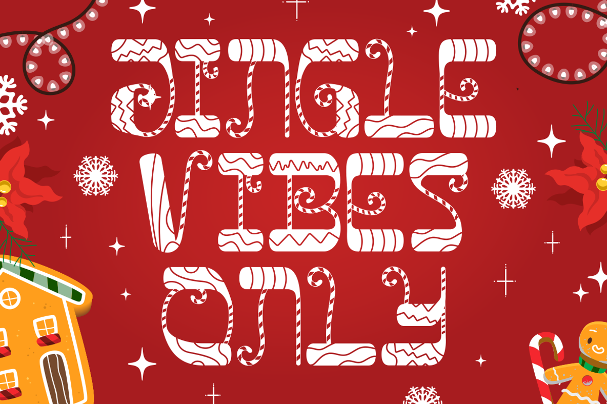 Glitch Sleigh – Christmas Font, a Font by PutraCetol Studio (Photo 3 of 5)
