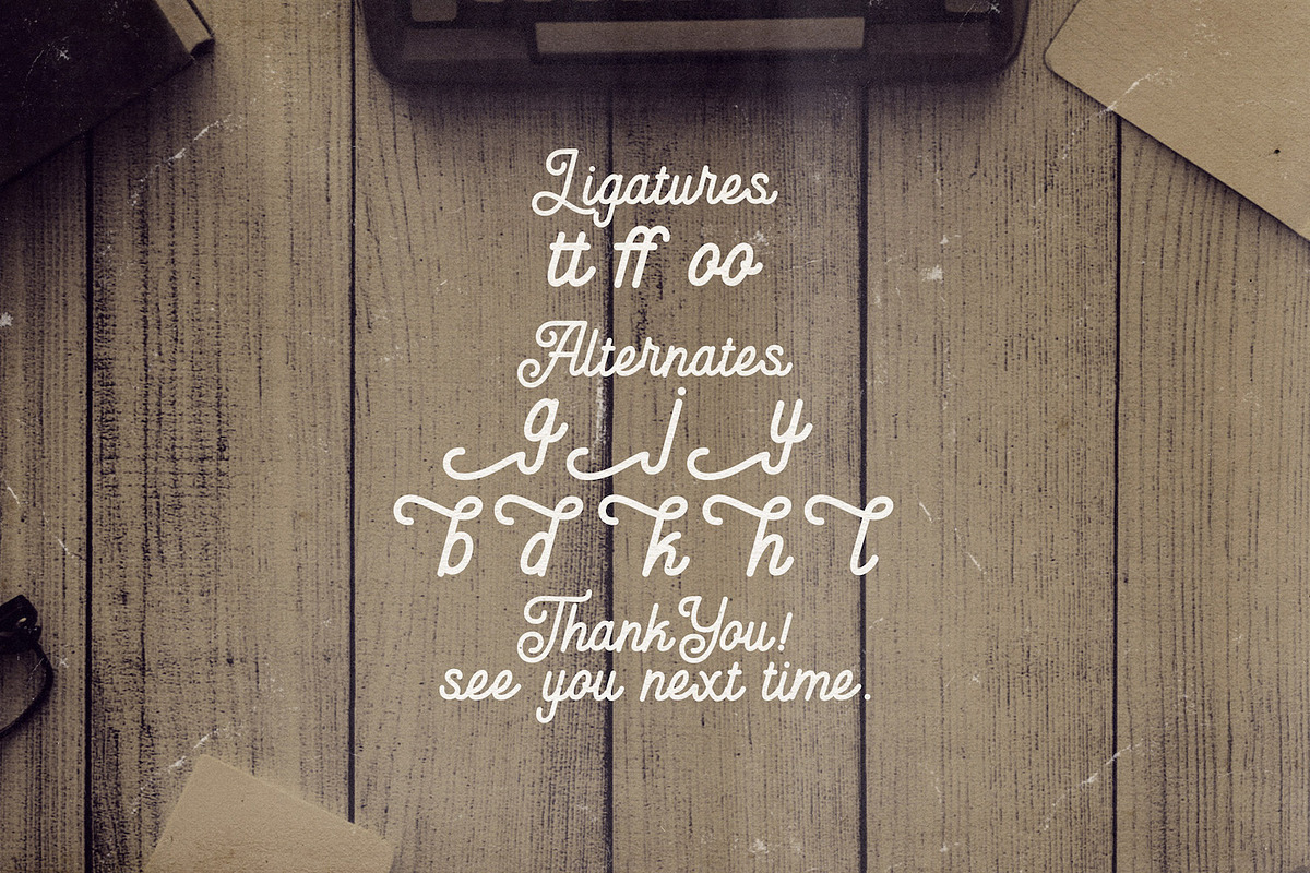 Anelka Fambuya - Monoline Retro Font, a Script Font by StringLabs (Photo 14 of 14)