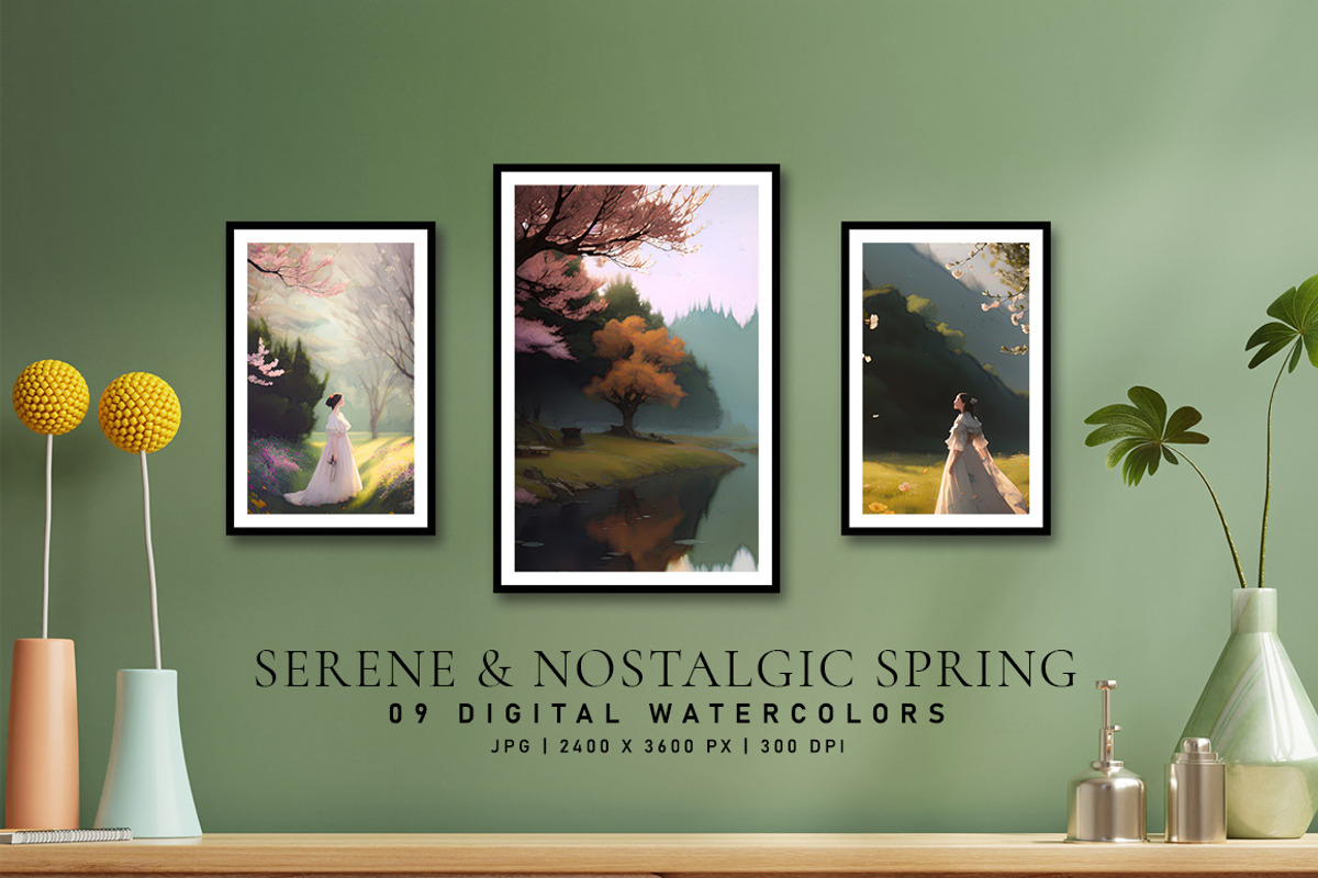 Serene and Nostalgic Spring, a Decorative Illustration by Digital Art Creations (Photo 4 of 6)