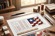 Patriotic Barn Quilt Block Patterns, a Pattern Graphic by AtacanDigital (Thumbnail 6 of 6)